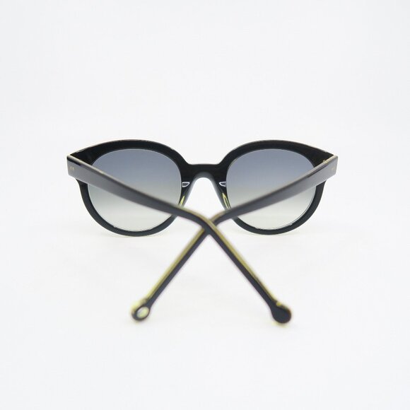 Nathalie Blanc HELENE Black/Grey Gradient Lenses, Round, New Women\'s Sunglasses. main image 4